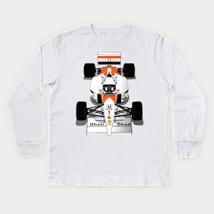 Retro F1 MP4 Car Kids Long Sleeve T-Shirt